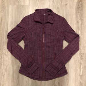Lululemon Zig Zag Chevron Define Maroon Purple Jacket